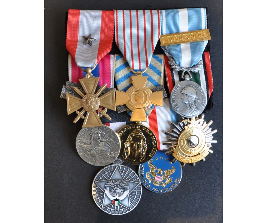 Décorations taille Ordonnance 5 GRANDS anneaux plaqués ARGENT pour Médailles 